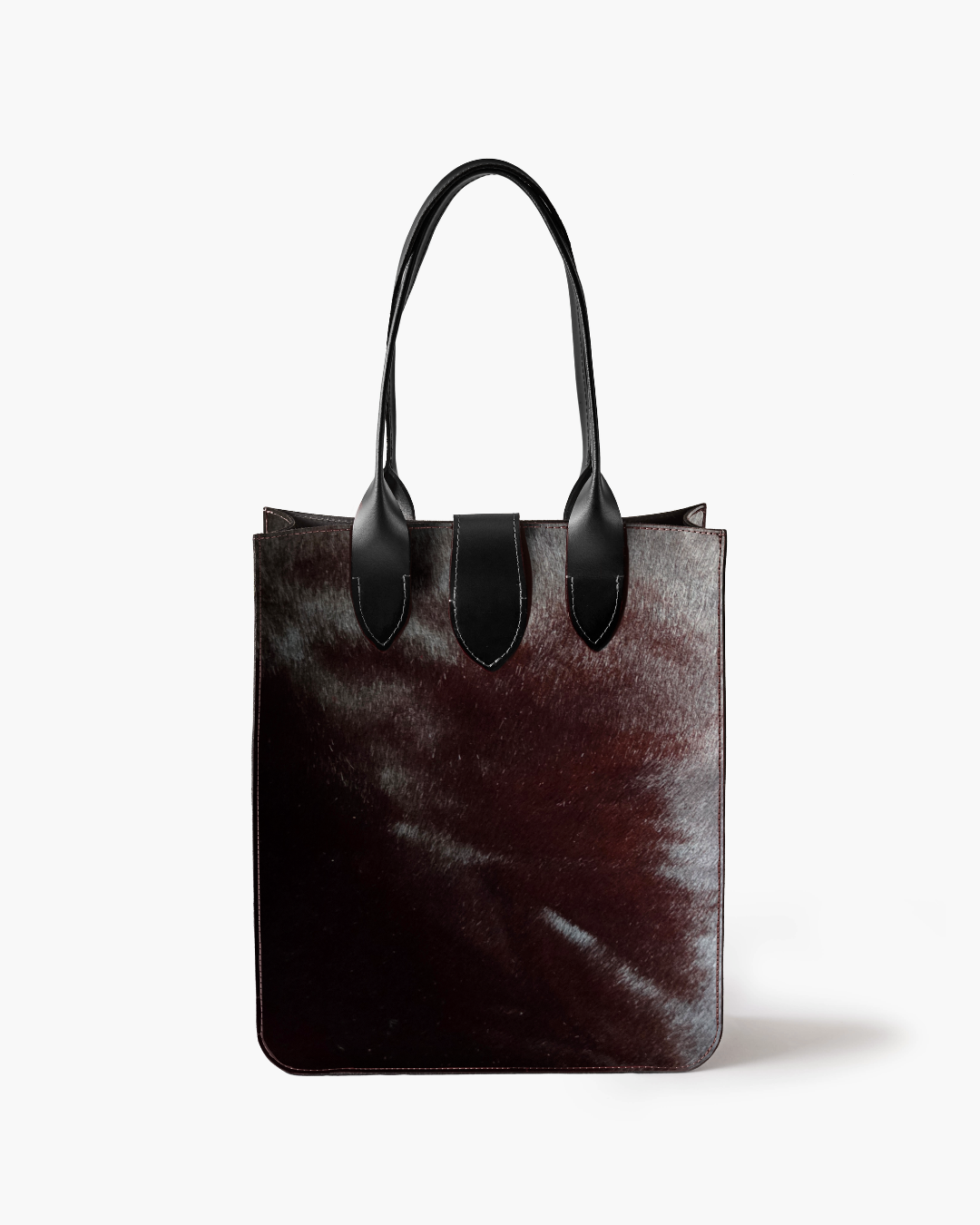Deep Burgundy Pony Atelier Day Bag