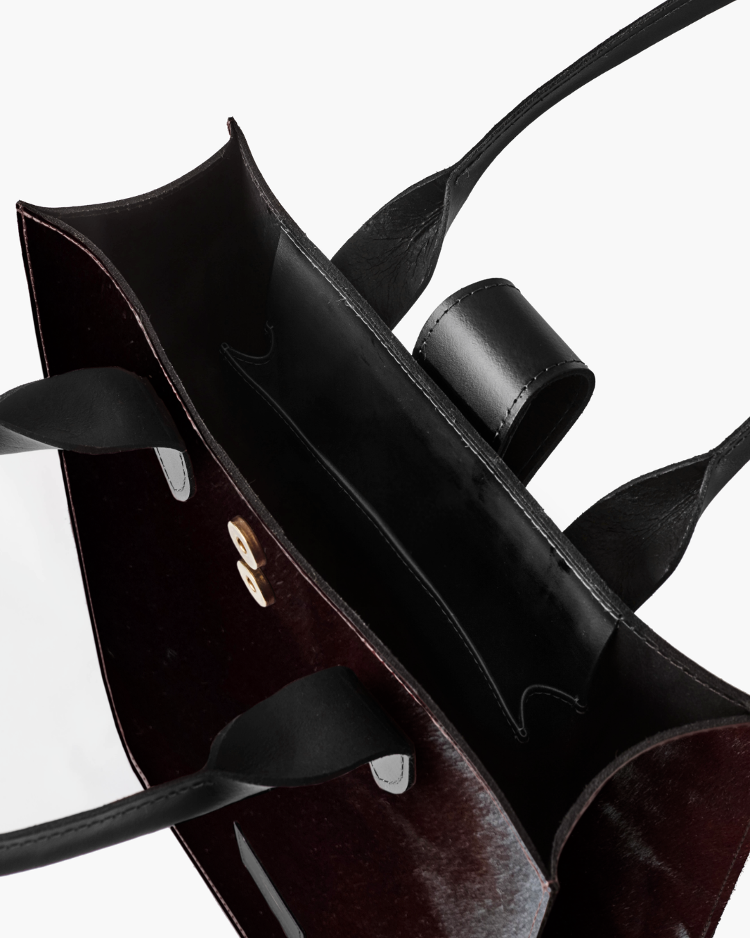 Deep Burgundy Pony Atelier Day Bag