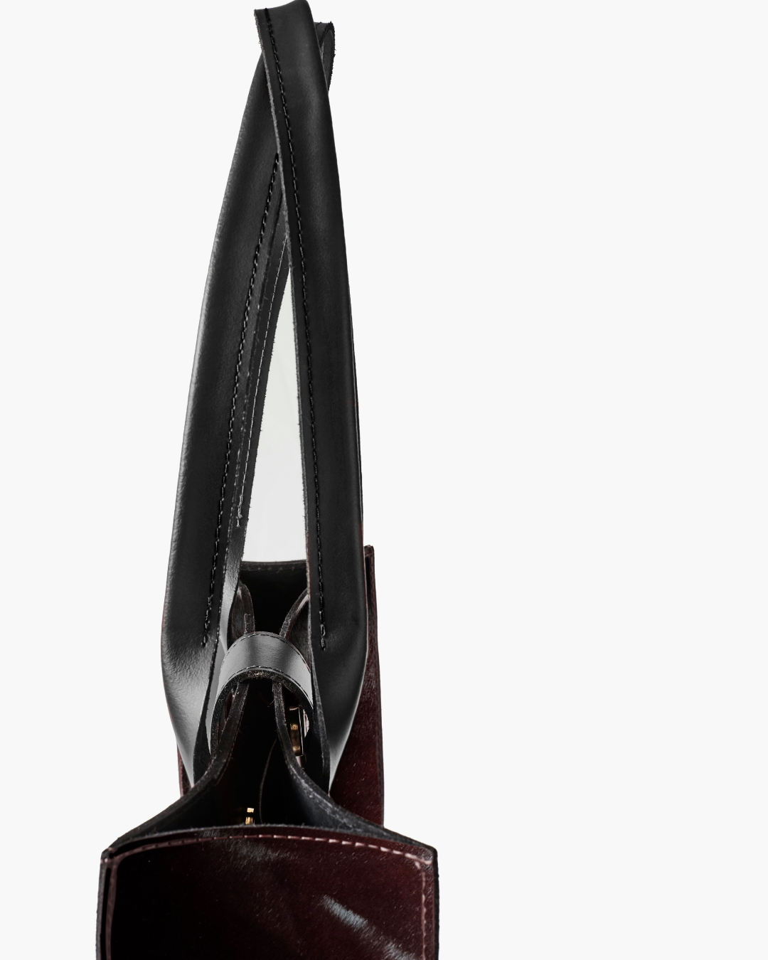 Deep Burgundy Pony Atelier Day Bag